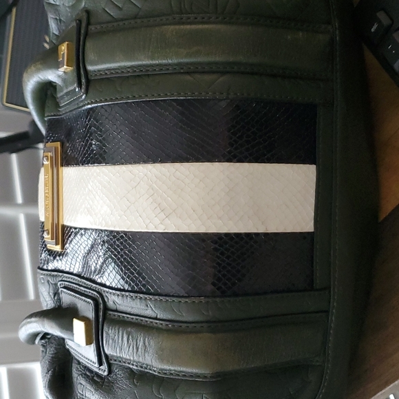 L.A.M.B. Leather and Snakeskin Handbag - Picture 9 of 9